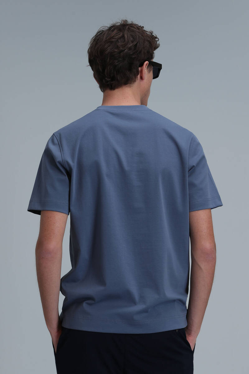 Antony Modern Graphic T-Shirt Dark Blue - 6