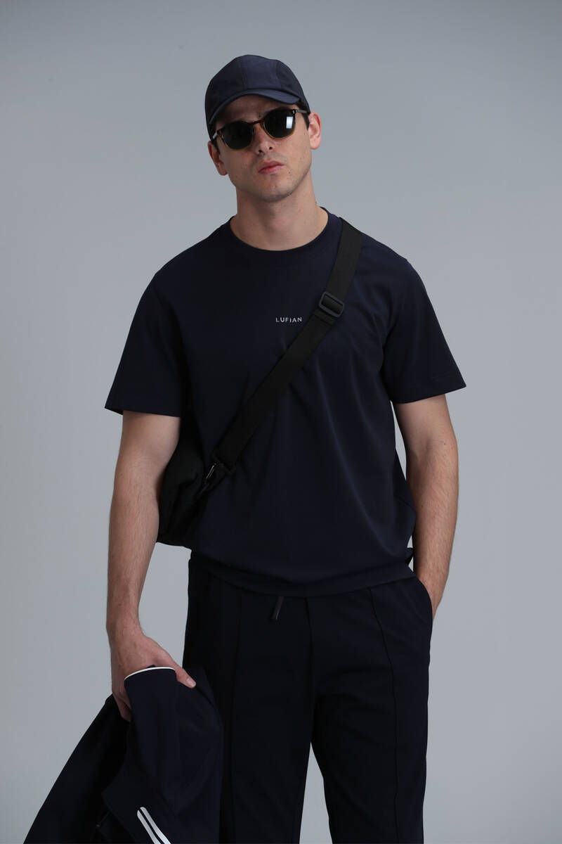 Antony Modern Graphic T-Shirt Navy Blue - 1