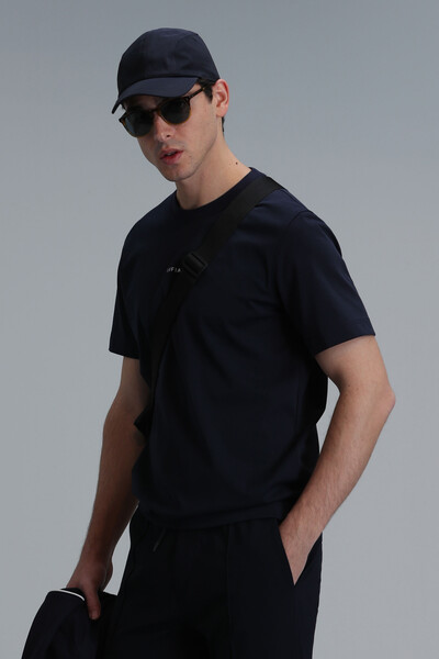 Antony Modern Graphic T-Shirt Navy Blue - 3