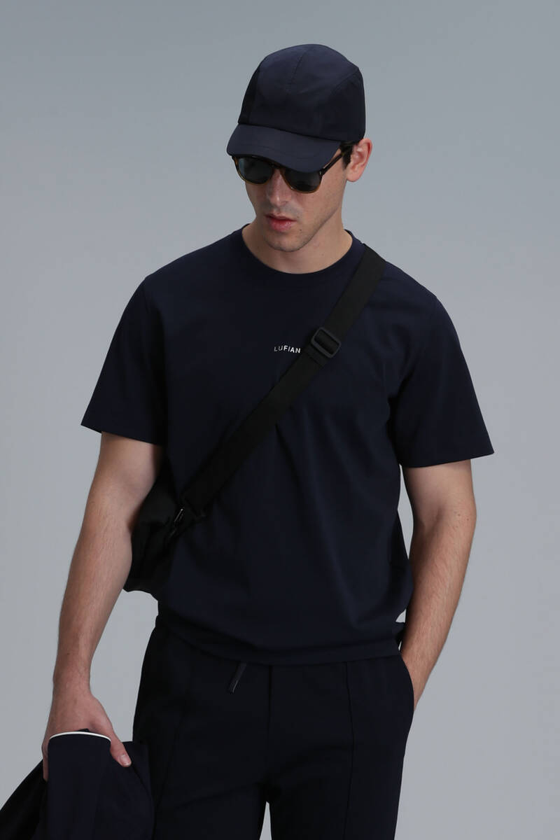 Antony Modern Graphic T-Shirt Navy Blue - 4