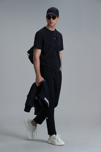 Antony Modern Graphic T-Shirt Navy Blue - 5