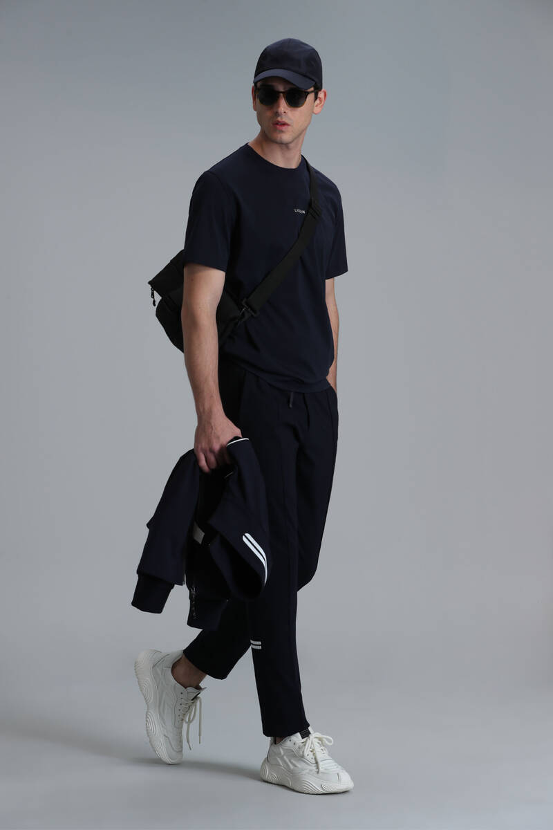 Antony Modern Graphic T-Shirt Navy Blue - 5