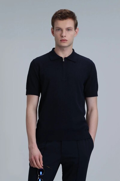 Aren Men's Sweater Navy Blue - 1