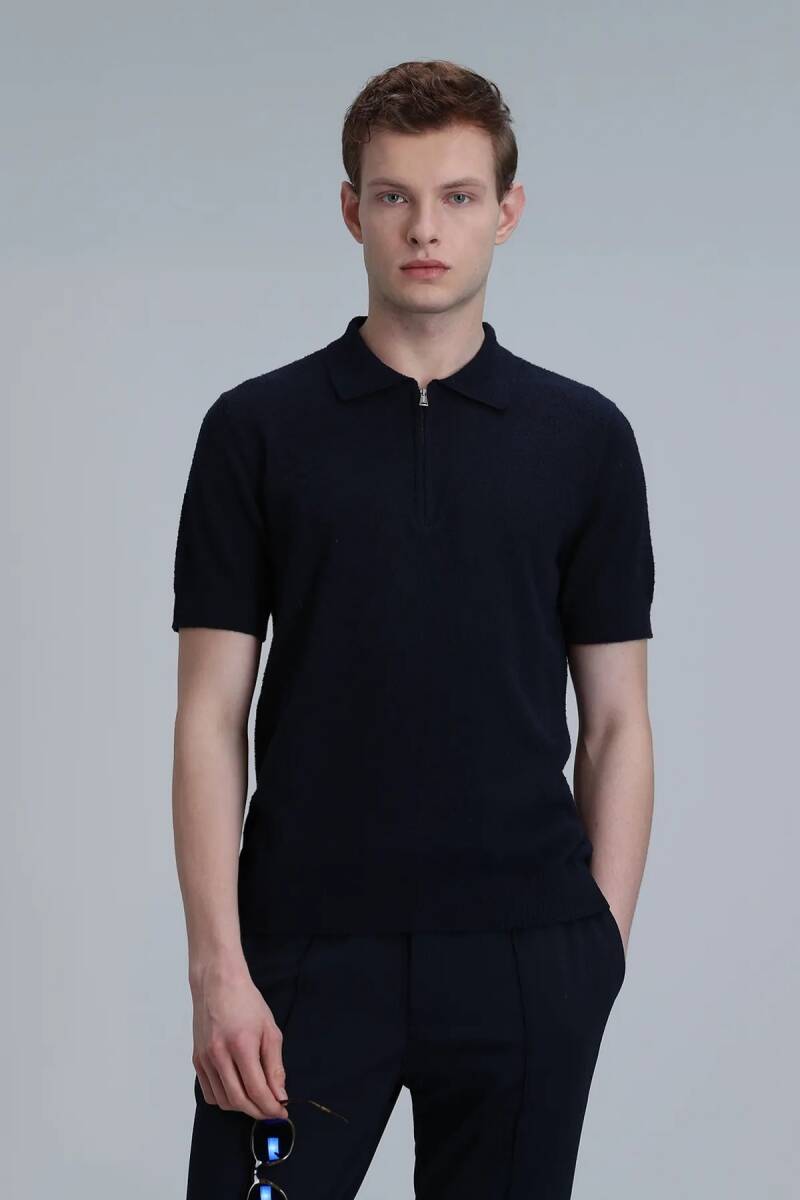 Aren Men's Sweater Navy Blue - 1