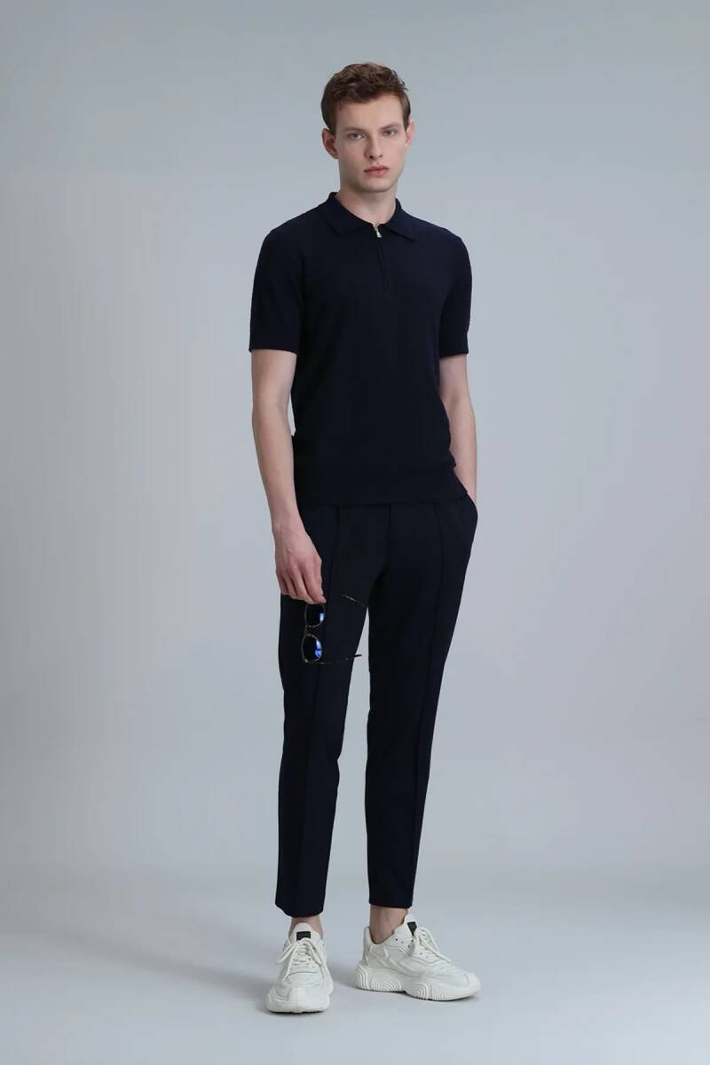Aren Men's Sweater Navy Blue - 4