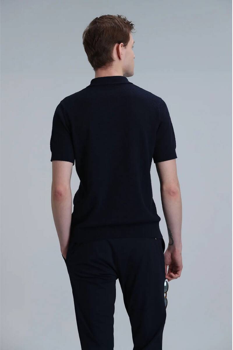 Aren Men's Sweater Navy Blue - 6