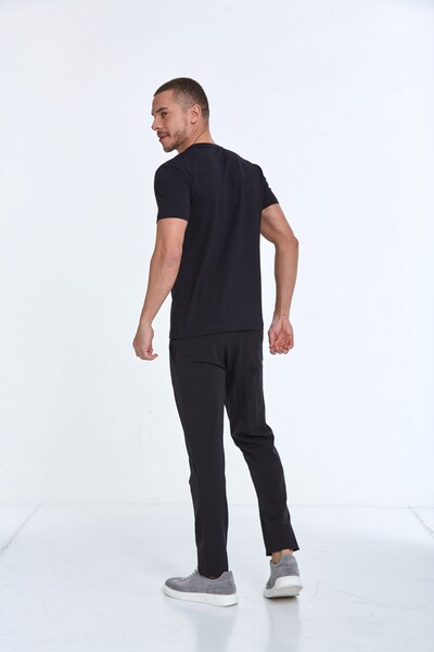 Arigate Baskılı Erkek Tişört Lacivert - 5