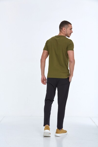 Arigate Printed Men's T-Shirt Khaki - 5