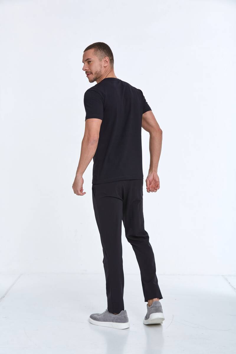 Arigate Printed Men's T-Shirt Navy Blue - 5