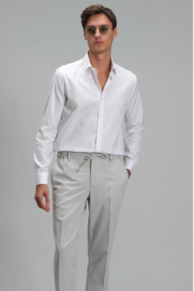 Arkıtel Erkek Smart Gömlek Comfort Slim Fit Beyaz - LUFIAN (1)