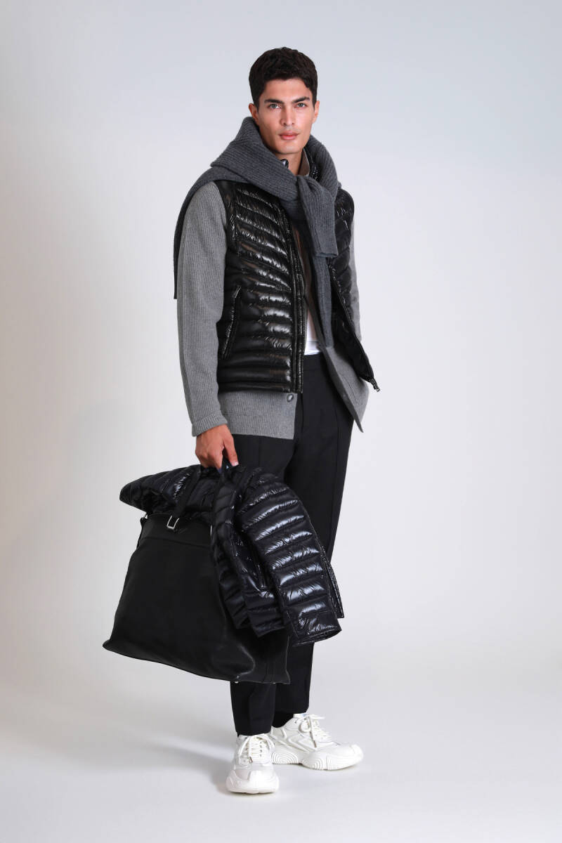 Axel Goose Down Men's Vest Black - 4