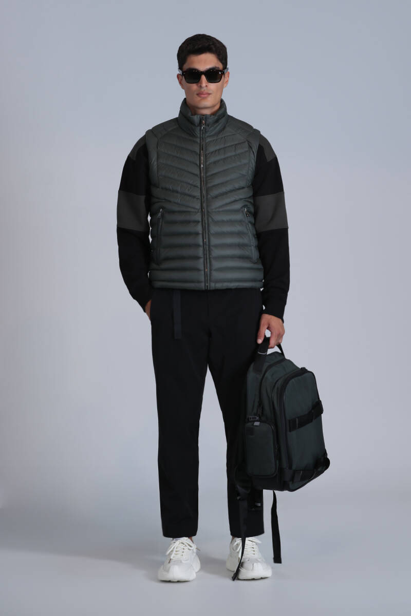 Axel Goose Down Men's Vest Green - 2