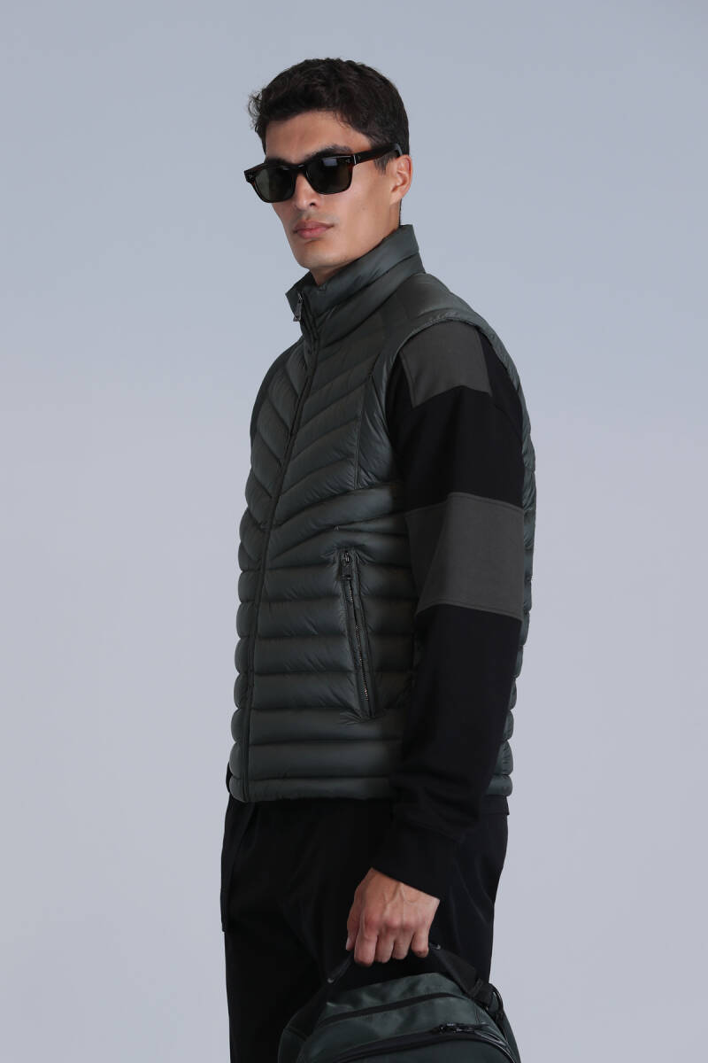 Axel Goose Down Men's Vest Green - 5