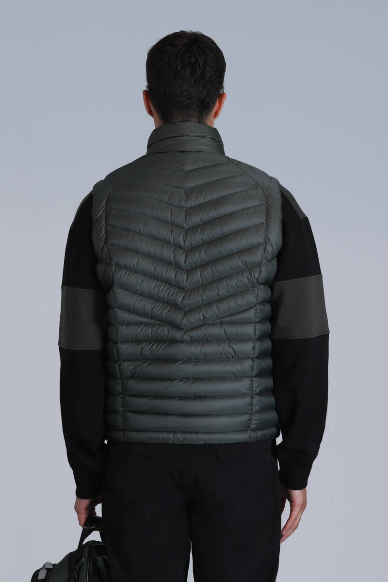 Axel Goose Down Men's Vest Green - 6