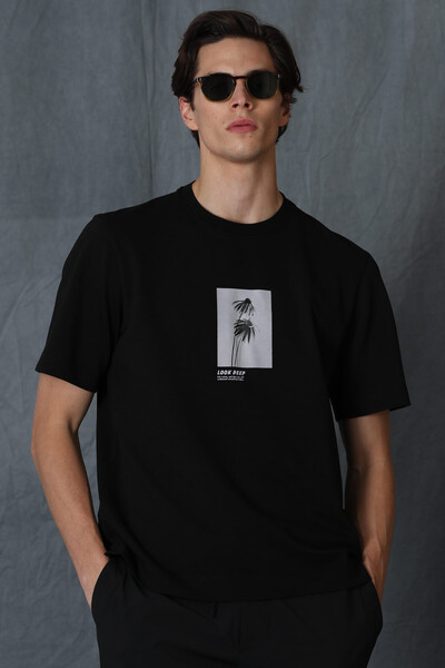 LUFIAN - Bart Modern Graphic T-Shirt