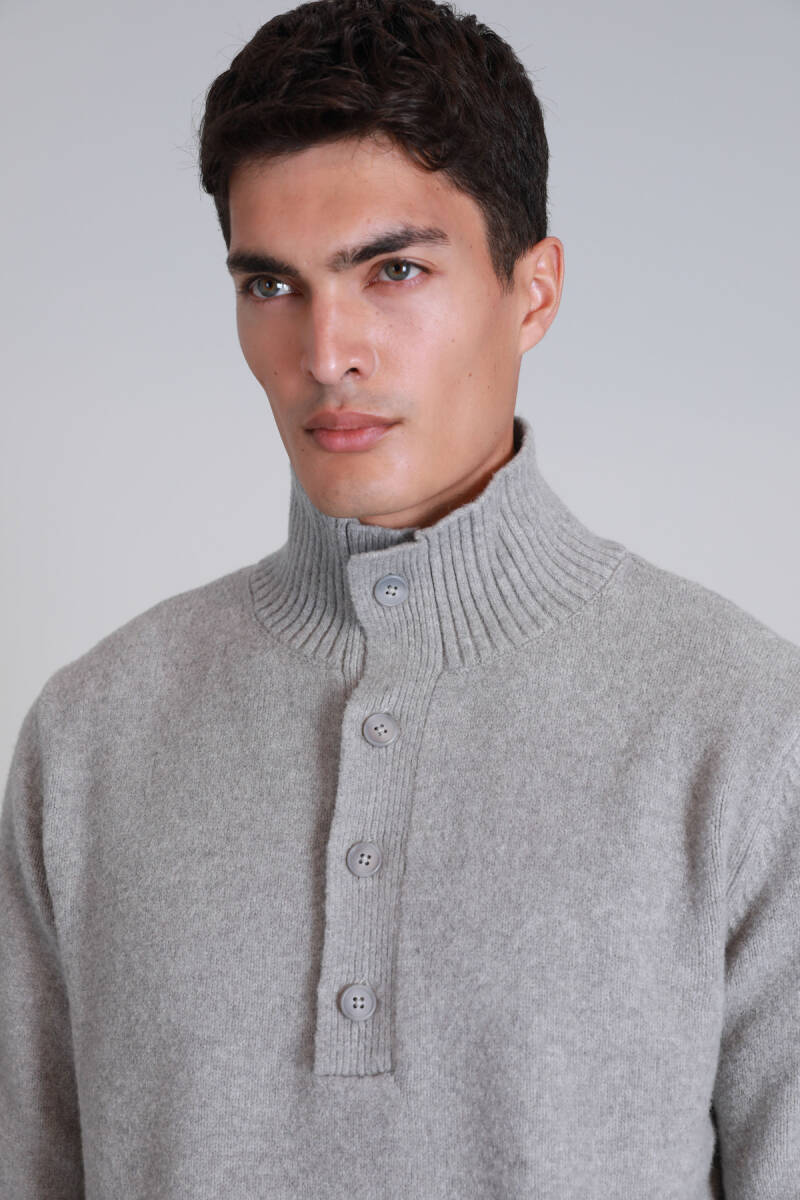 Bert Erkek Kazak Açık Gri - 3