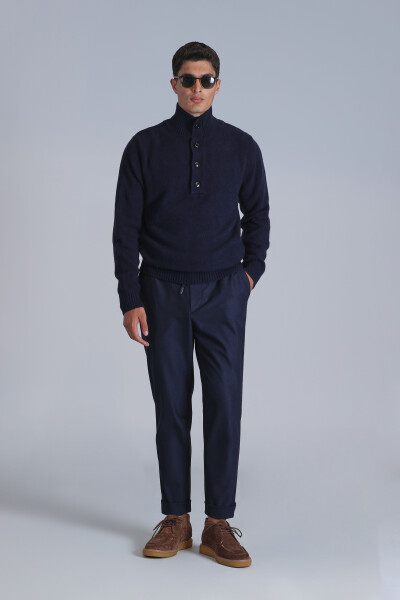 Bert Erkek Kazak Lacivert - 4