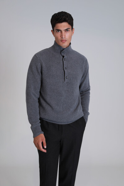 Bert Men's Sweater Gray - LUFIAN