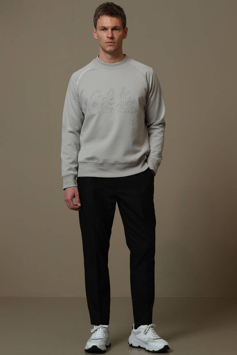 Bert Men's Sweatshirt Beige - 2