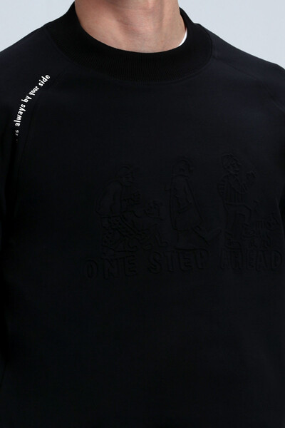 Bert Men's Sweatshirt Black - 3
