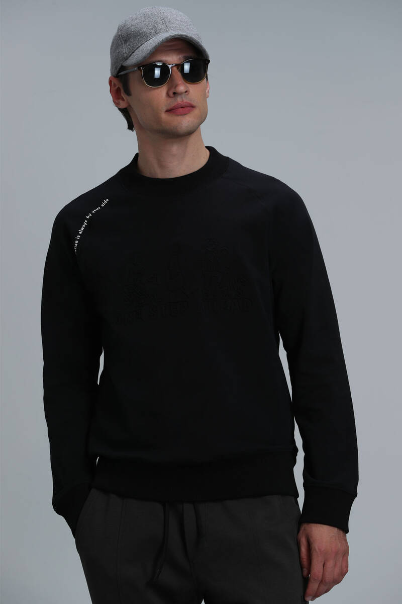 Bert Men's Sweatshirt Black - 5