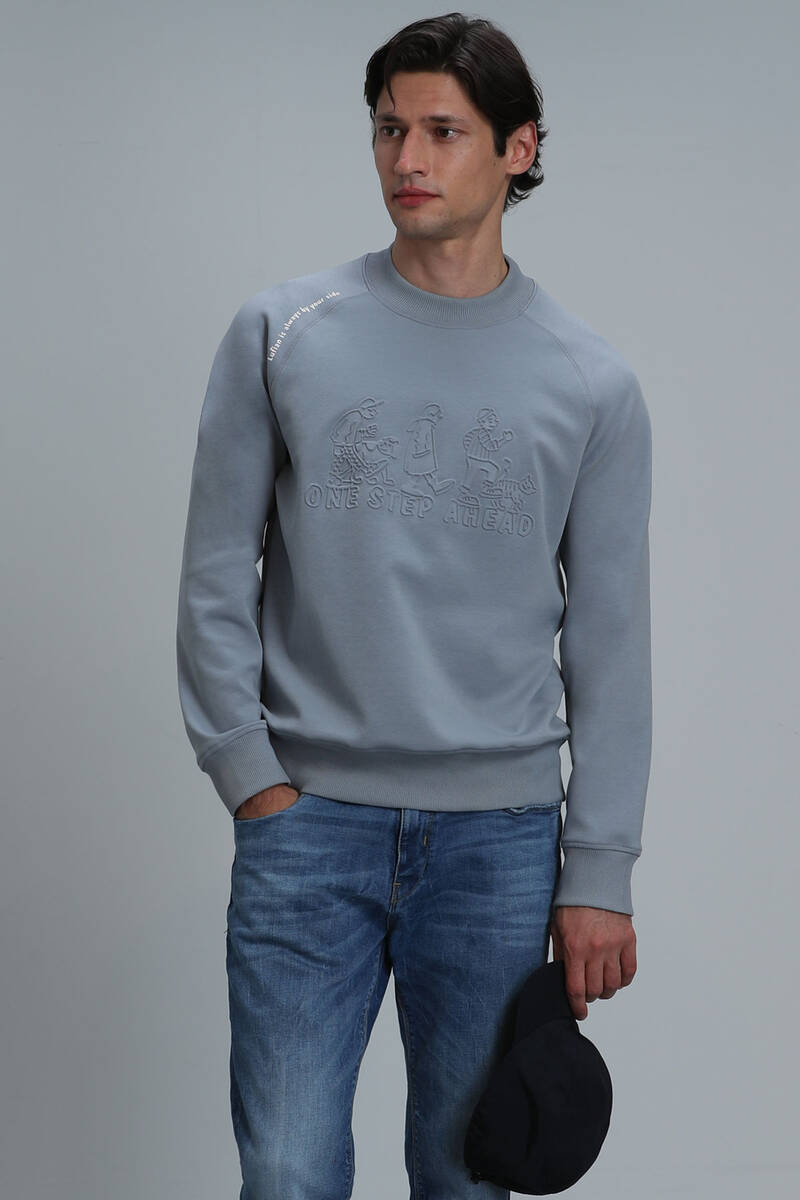Bert Men's Sweatshirt Blue - 5