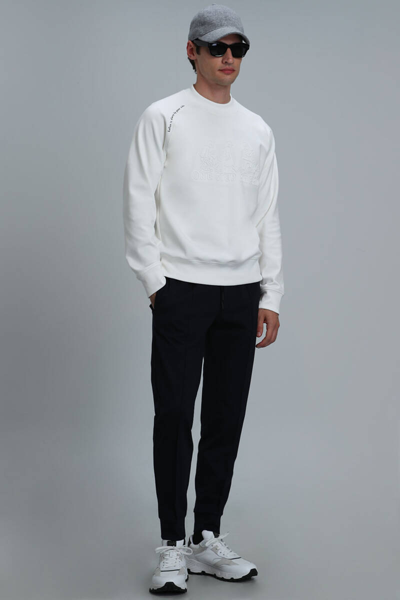 Bert Men's Sweatshirt Off White - 2