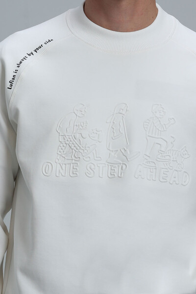 Bert Men's Sweatshirt Off White - 3