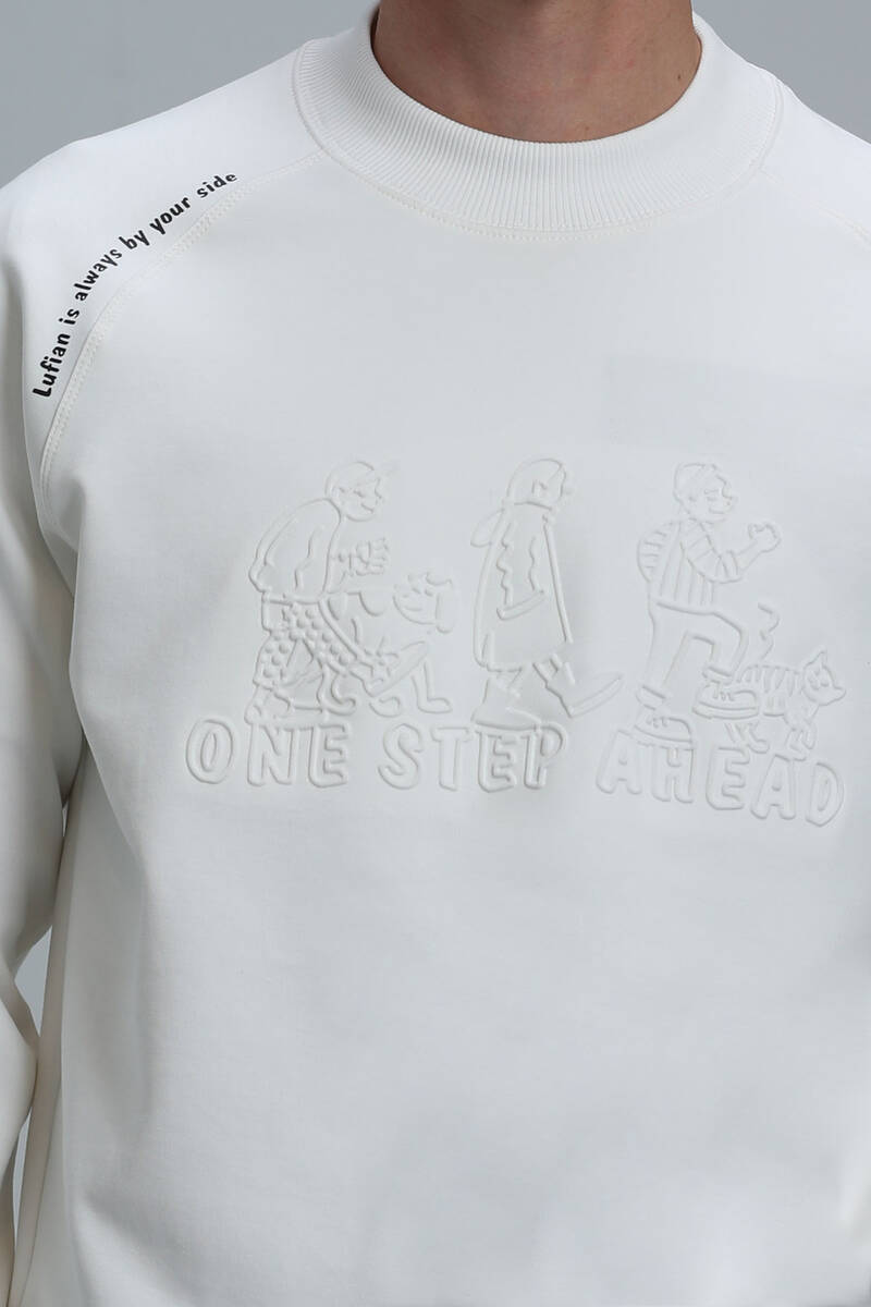Bert Men's Sweatshirt Off White - 3