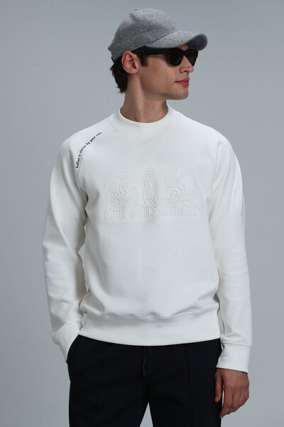 Bert Men's Sweatshirt Off White - 5