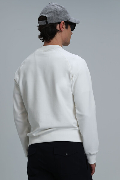 Bert Men's Sweatshirt Off White - 6
