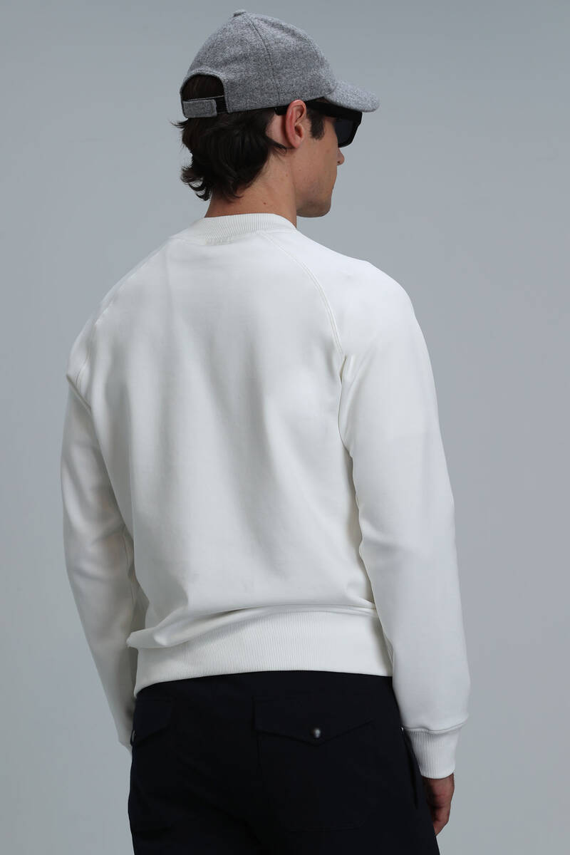 Bert Men's Sweatshirt Off White - 6