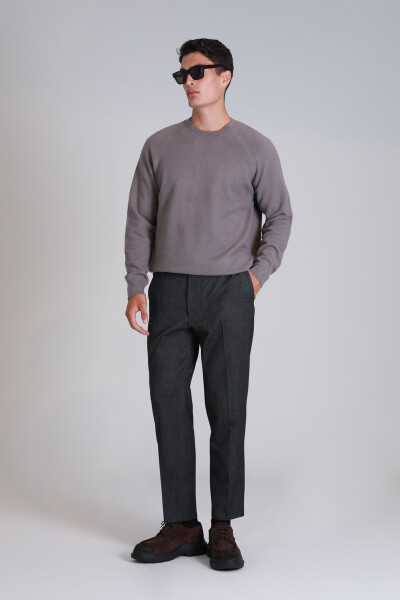 Bert Spor Erkek Chino Pantolon Slim Fit Koyu Gri - 4