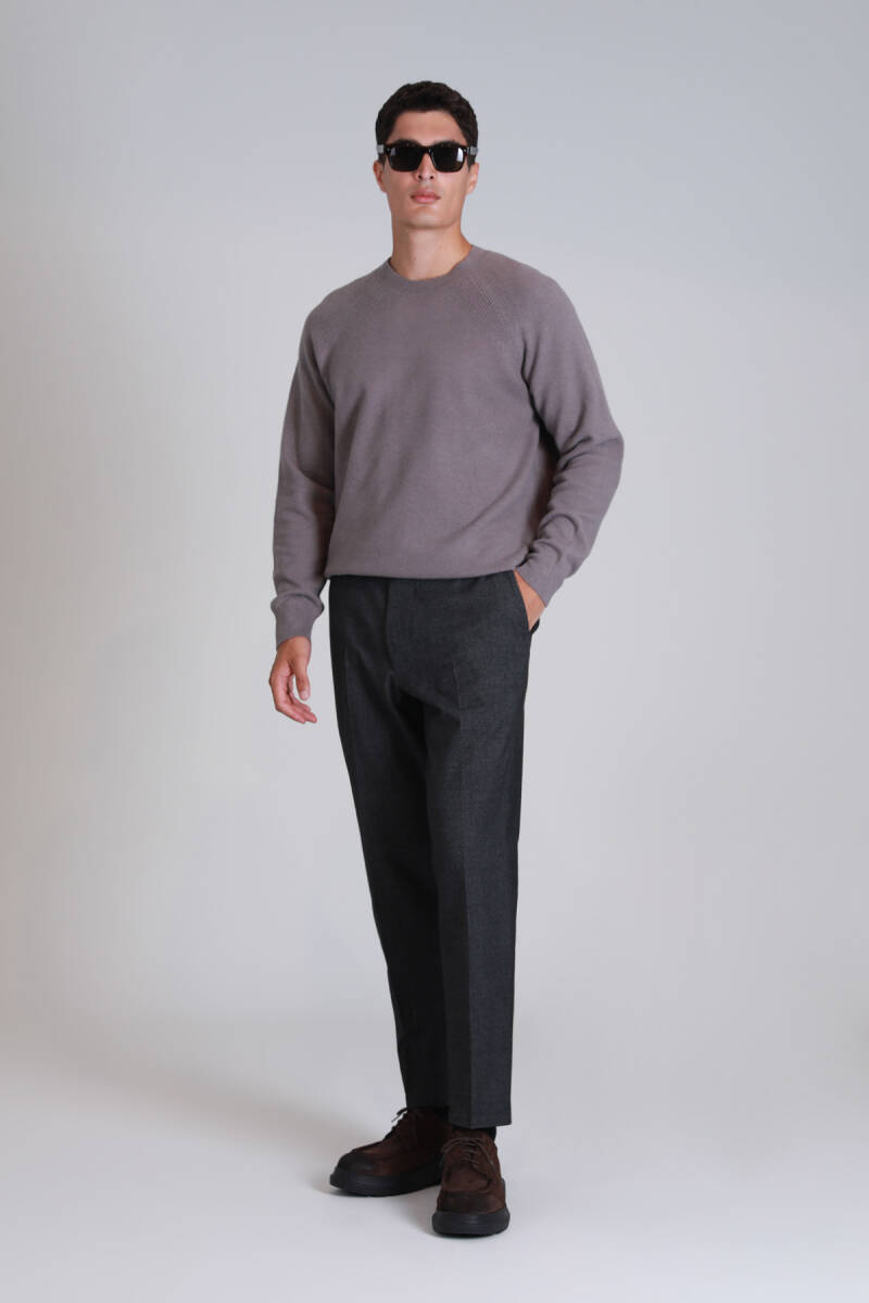 Bert Spor Erkek Chino Pantolon Slim Fit Koyu Gri - 5