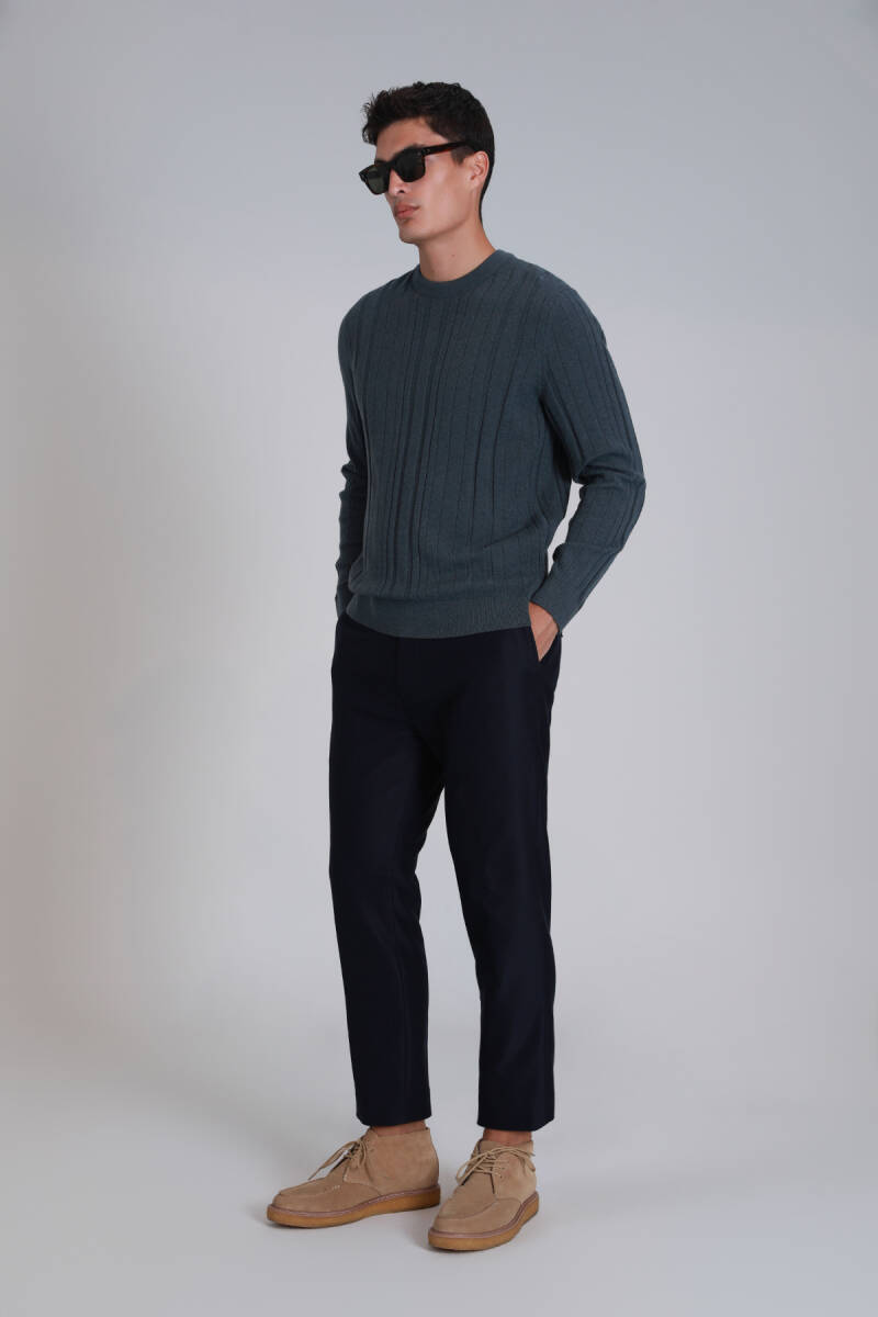 Bert Spor Erkek Chino Pantolon Slim Fit Lacivert - 4