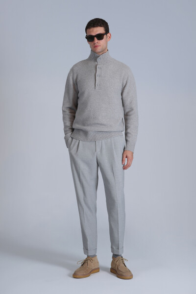 Bert Spor Men's Chino Pants Slim Fit Light Gray - 5