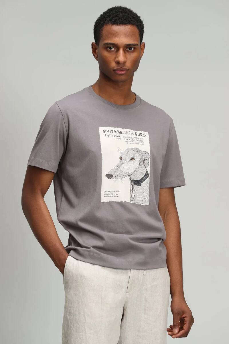 Best Men's Graphic Basic T-Shirt Mink - 2