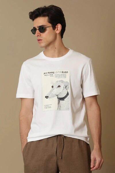 Best Men's Graphic Basic T-Shirt White - 1