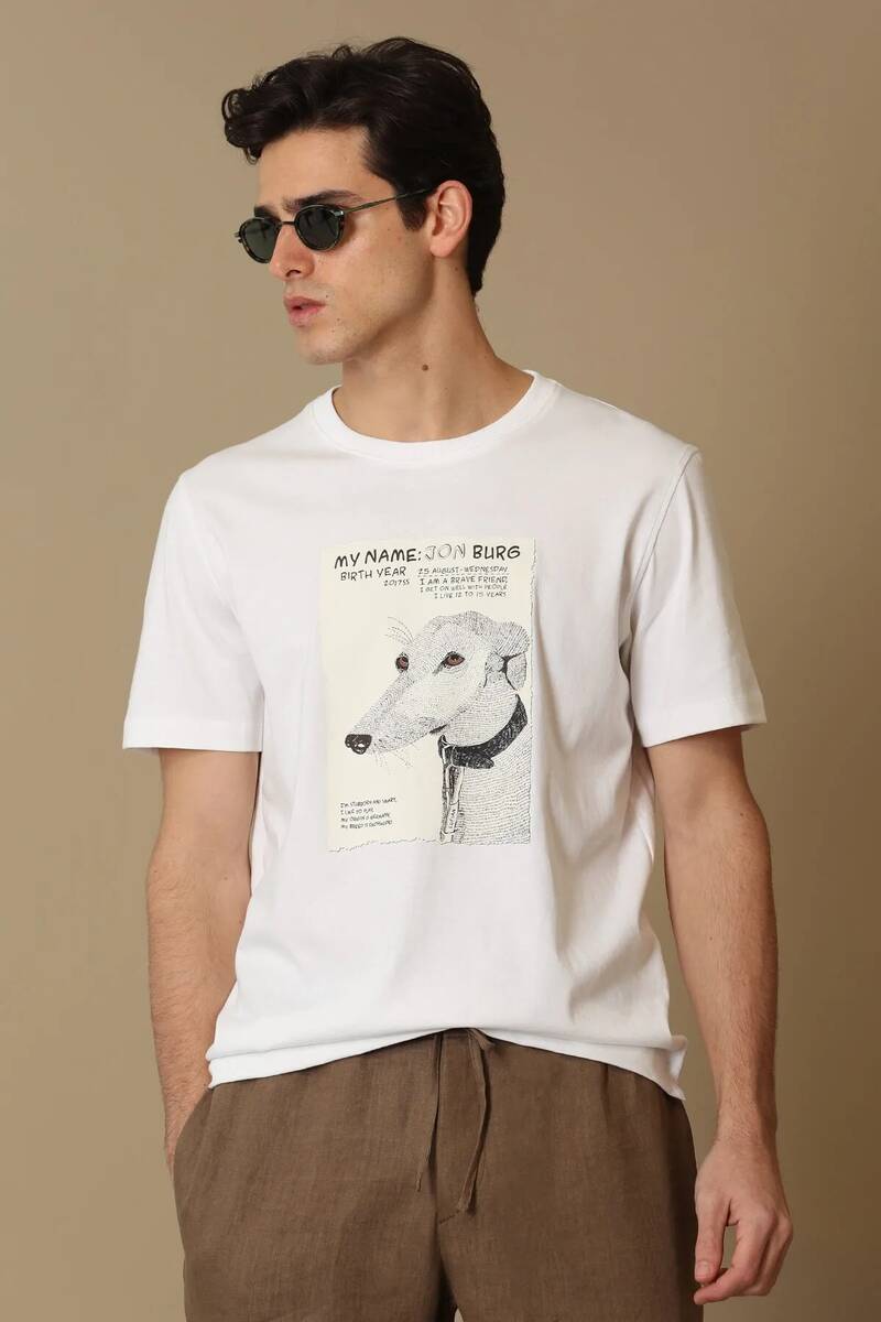 Best Men's Graphic Basic T-Shirt White - 1
