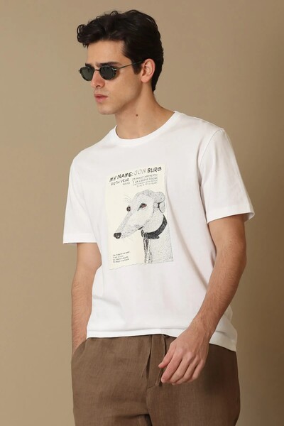 Best Men's Graphic Basic T-Shirt White - 2