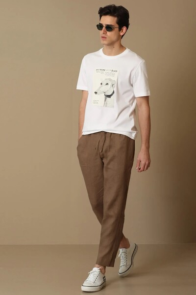 Best Men's Graphic Basic T-Shirt White - 4