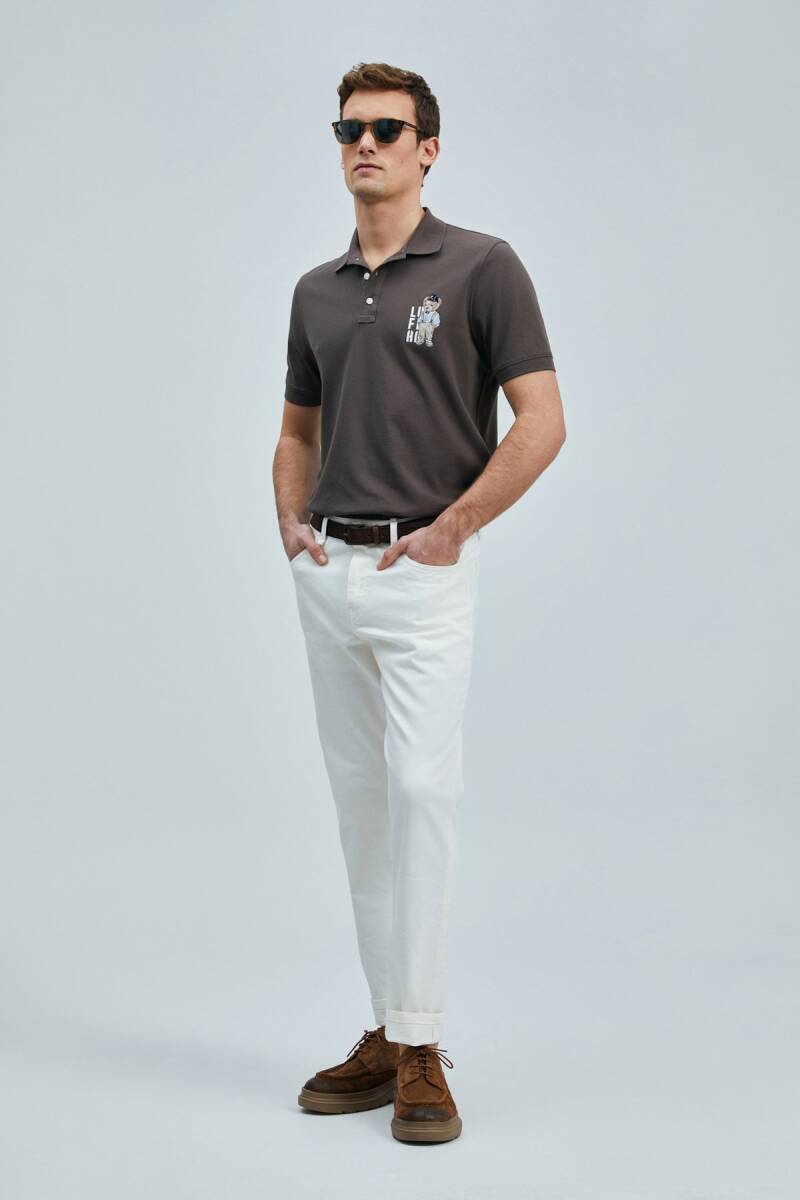 Best Smart Erkek Polo Tişört Kahverengi - 1