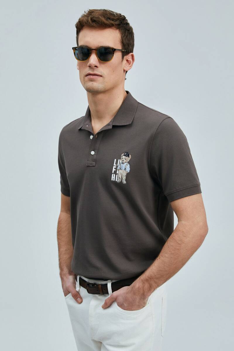 Best Smart Erkek Polo Tişört Kahverengi - 4