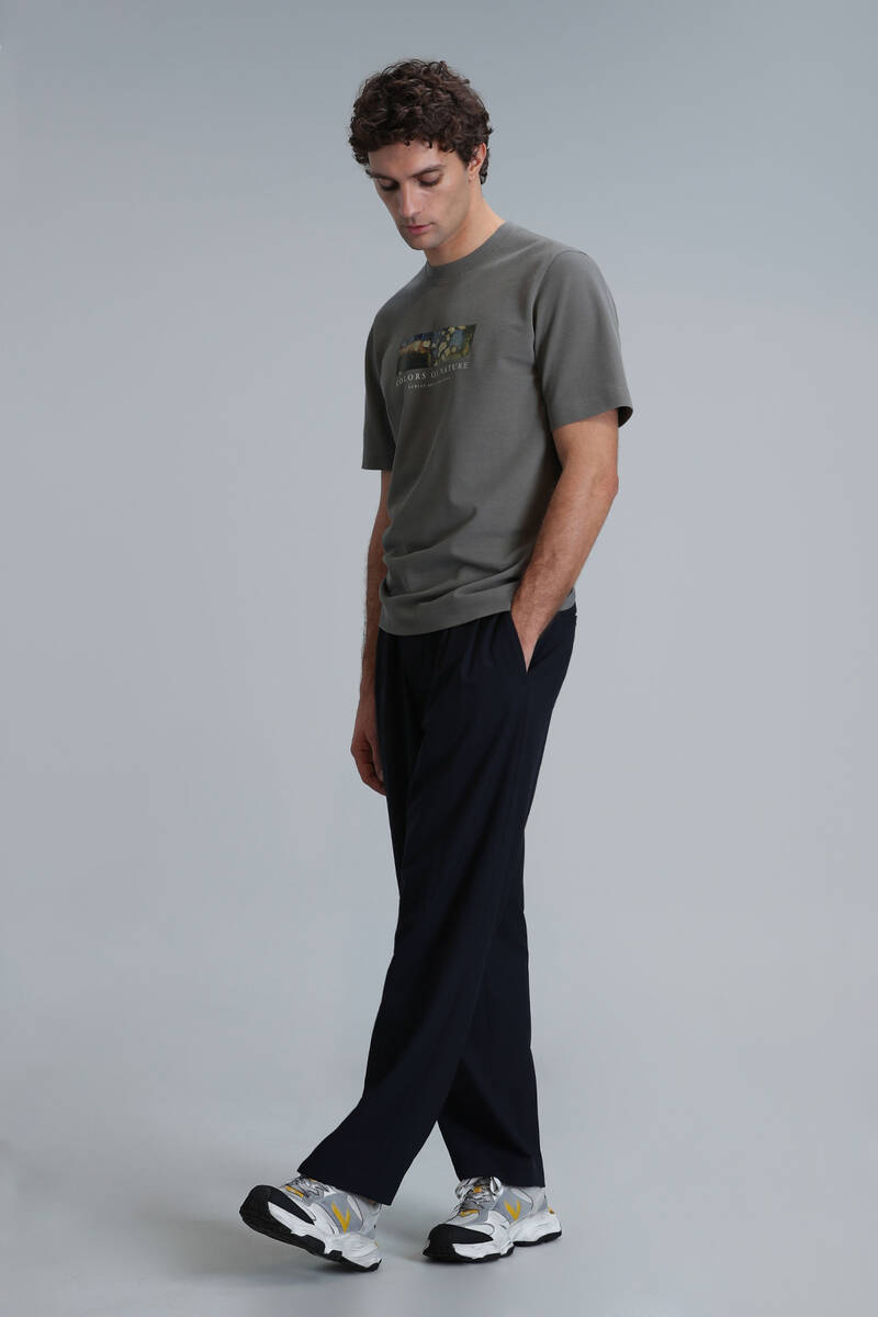 Bıanca Modern Grafik T- Shirt Nefti Yeşil - 4