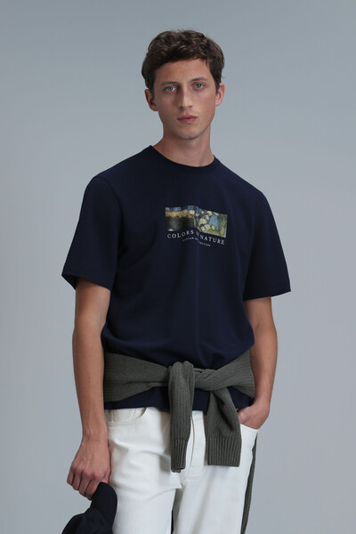 Bıanca Modern Graphic T-Shirt Navy Blue 