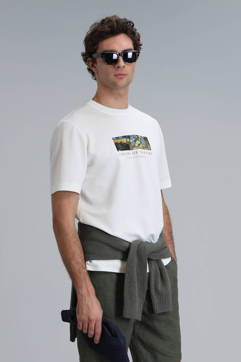 Bıanca Modern Graphic T- Shirt Off White - 1