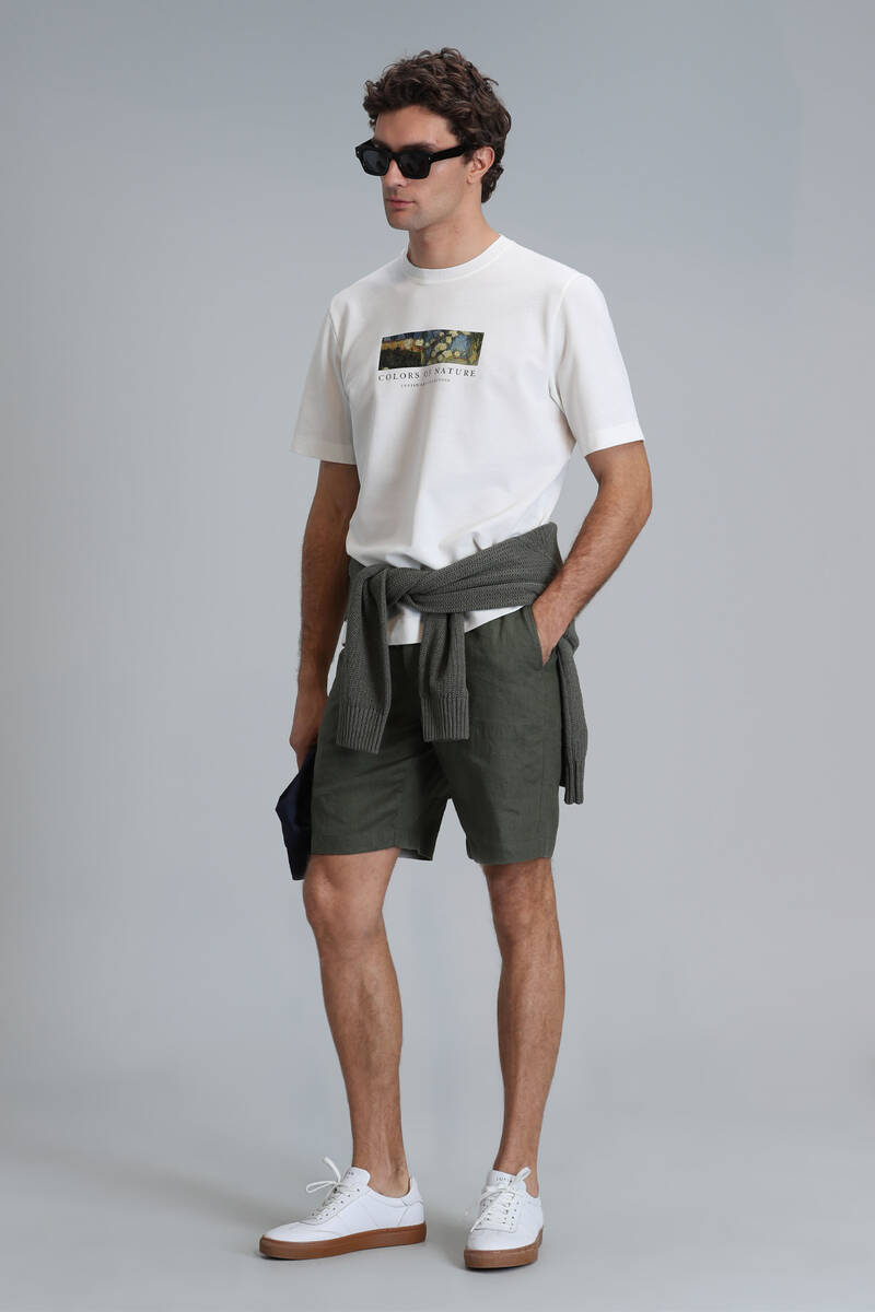 Bıanca Modern Graphic T- Shirt Off White - 4