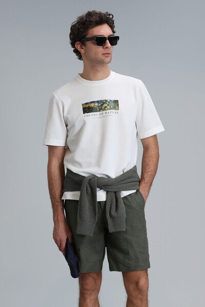 Bıanca Modern Graphic T- Shirt Off White - 5