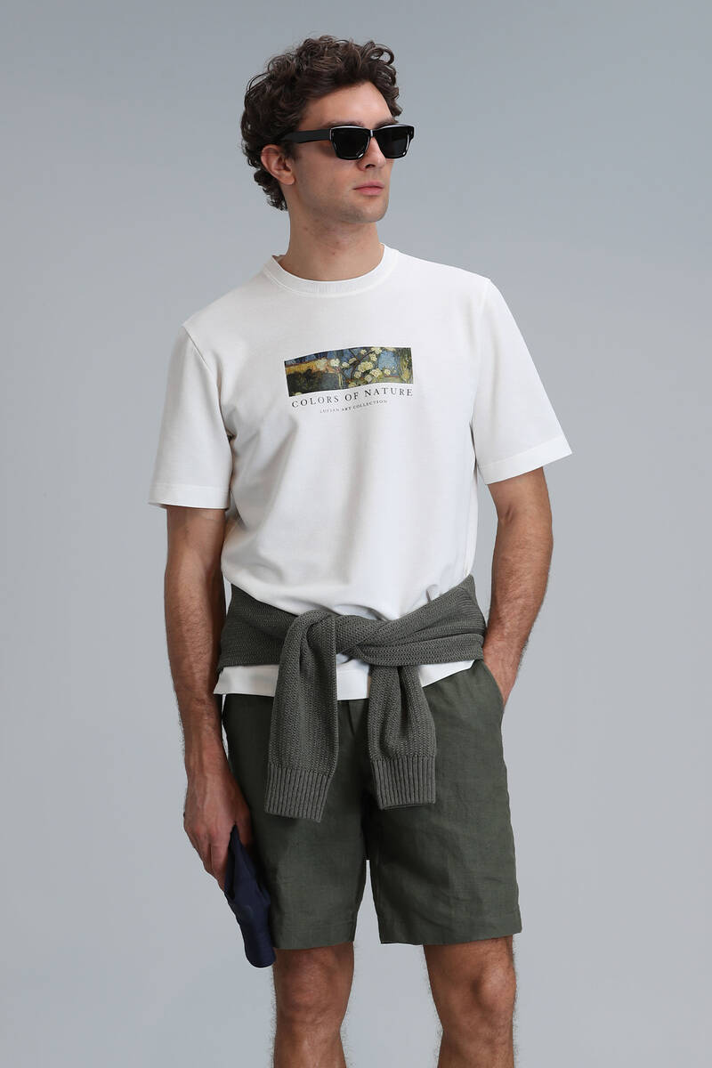 Bıanca Modern Graphic T- Shirt Off White - 5