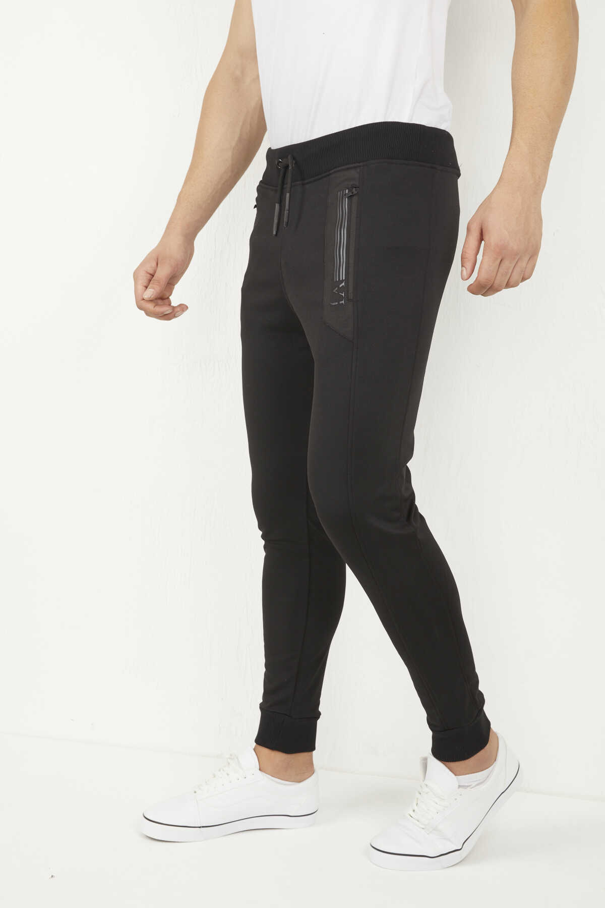 Black Scuba Sweatpants Voltaj